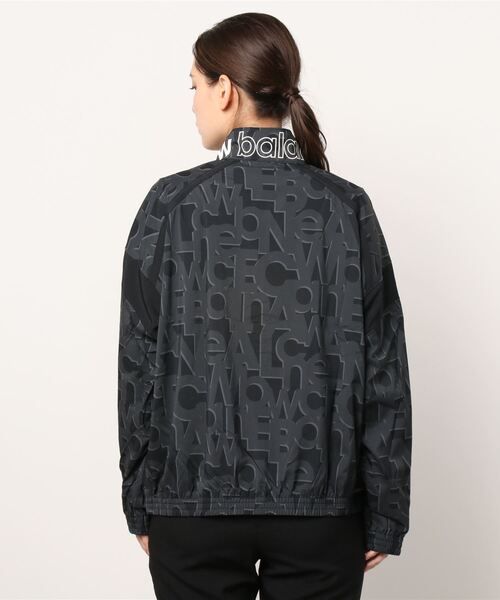 NEW BALANCE(ニューバランス)の「Relentless ストレッチウーブン プリンテッド ジャケット(ナイロンジャケット・レディース・ブラック×グレー/ブラック×ホワイト/ブルー系その他・SMALL/MEDIUM/LARGE/X-LARGE)」の8枚目の写真