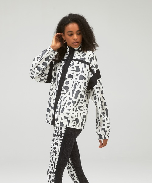 NEW BALANCE(ニューバランス)の「Relentless ストレッチウーブン プリンテッド ジャケット(ナイロンジャケット・レディース・ブラック×グレー/ブラック×ホワイト/ブルー系その他・SMALL/MEDIUM/LARGE/X-LARGE)」の7枚目の写真