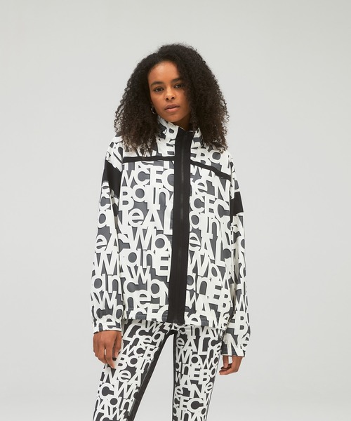 NEW BALANCE(ニューバランス)の「Relentless ストレッチウーブン プリンテッド ジャケット(ナイロンジャケット・レディース・ブラック×グレー/ブラック×ホワイト/ブルー系その他・SMALL/MEDIUM/LARGE/X-LARGE)」の11枚目の写真