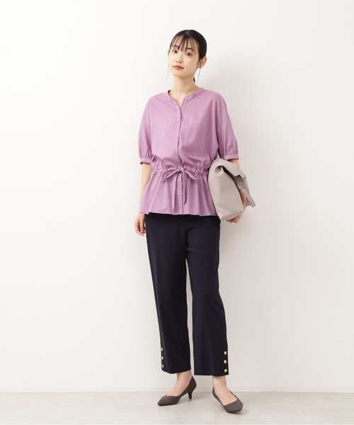 NATURAL BEAUTY BASIC（ナチュラルビューティーベーシック）の「ホーボーソフトトート（トートバッグ・レディース・グレー/オフホワイト/カーキ・ﾌﾘ-）」の13枚目の写真