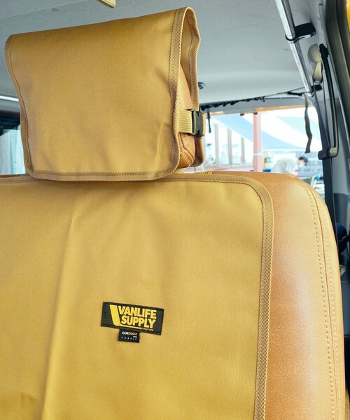 FREAK'S STORE（フリークスストア）の「VANLIFE SUPPLY BY FREAK'S STORE/ヴァンライフサプライバイフリークスストア コーデュラ リアシートカバー（アウトドアグッズ・メンズ・ベージュ/ネイビー/オリーブ/ブラック・ONE SIZE）」の14枚目の写真