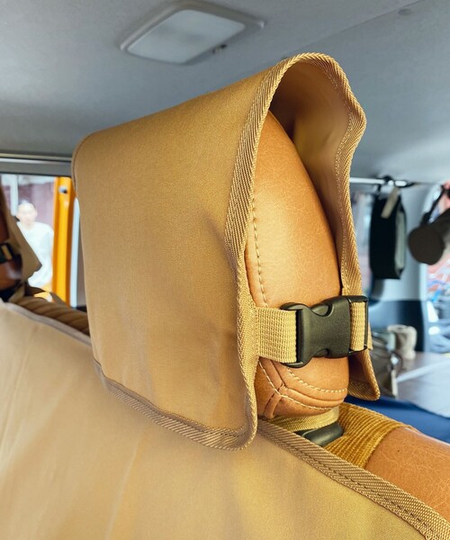 FREAK'S STORE（フリークスストア）の「VANLIFE SUPPLY BY FREAK'S STORE/ヴァンライフサプライバイフリークスストア コーデュラ リアシートカバー（アウトドアグッズ・メンズ・ベージュ/ネイビー/オリーブ/ブラック・ONE SIZE）」の15枚目の写真