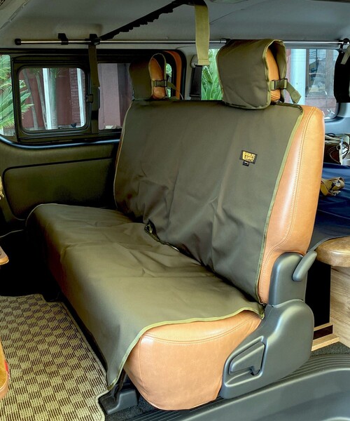 FREAK'S STORE（フリークスストア）の「VANLIFE SUPPLY BY FREAK'S STORE/ヴァンライフサプライバイフリークスストア コーデュラ リアシートカバー（アウトドアグッズ・メンズ・ベージュ/ネイビー/オリーブ/ブラック・ONE SIZE）」の16枚目の写真