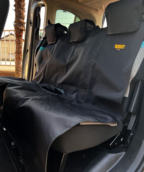 FREAK'S STORE（フリークスストア）の「VANLIFE SUPPLY BY FREAK'S STORE/ヴァンライフサプライバイフリークスストア コーデュラ リアシートカバー（アウトドアグッズ・メンズ・ベージュ/ネイビー/オリーブ/ブラック・ONE SIZE）」の20枚目の写真