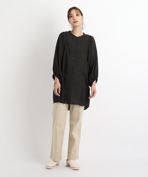 grove（グローブ）の「◆【S-LL】ウィングスリーブストライプシャツ（シャツ/ブラウス・レディース・アイボリー系2/ブラック/ライトパープル/ナチュラル・01/02/04/03）」の17枚目の写真