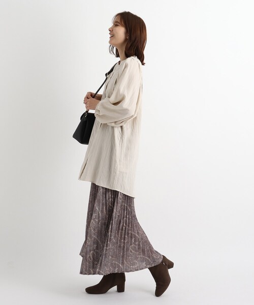 grove（グローブ）の「◆【S-LL】ウィングスリーブストライプシャツ（シャツ/ブラウス・レディース・アイボリー系2/ブラック/ライトパープル/ナチュラル・01/02/04/03）」の11枚目の写真