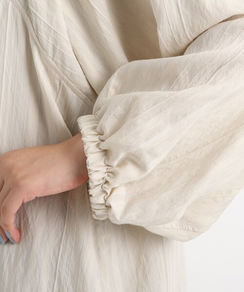 grove（グローブ）の「◆【S-LL】ウィングスリーブストライプシャツ（シャツ/ブラウス・レディース・アイボリー系2/ブラック/ライトパープル/ナチュラル・01/02/04/03）」の13枚目の写真