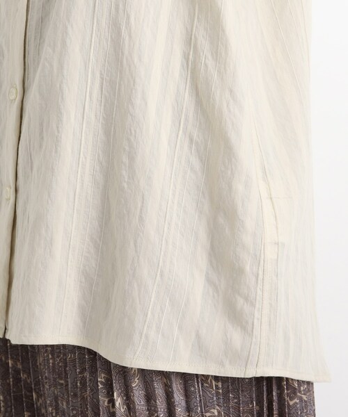 grove（グローブ）の「◆【S-LL】ウィングスリーブストライプシャツ（シャツ/ブラウス・レディース・アイボリー系2/ブラック/ライトパープル/ナチュラル・01/02/04/03）」の6枚目の写真