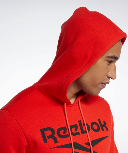 Reebok(リーボック)の「トレーニング エッセンシャルズ ビッグ ロゴ フーディー / Training Essentials Big Logo Hoodie(パーカー・メンズ・ブラック/レッド/ヘザーグレー/アーミー/ブラック×ブルー・SMALL/MEDIUM/LARGE/X-LARGE/XX-LARGE/X-SMALL/XXX-LARGE)」の21枚目の写真