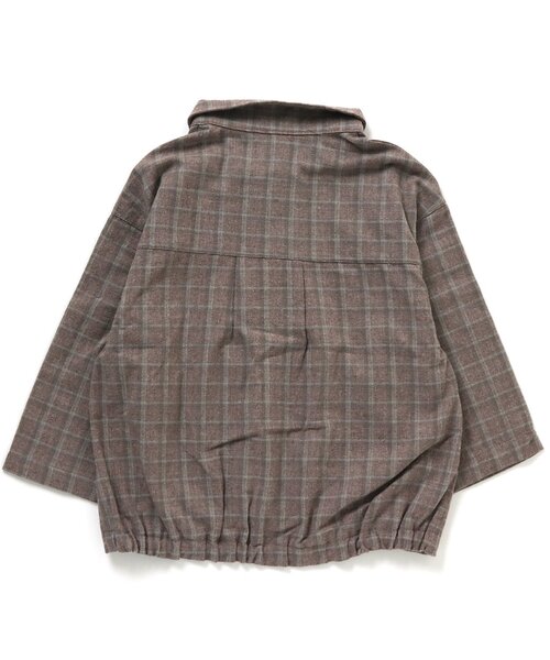 apres les cours(アプレレクール)の「2柄チェックシャツ(シャツ/ブラウス・キッズ・グレー/ブラウン・100/110/90/140/120/130/80)」の3枚目の写真