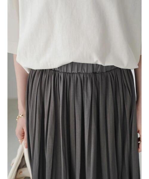 AMERICAN HOLIC（アメリカンホリック）の「カットプリーツスカート（スカート・レディース・グレイッシュベージュ/ブルーグリーン/チャコールグレー・M/L）」の14枚目の写真