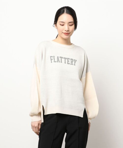 INTERPLANET（インタープラネット）の「【ＷＥＢ限定】ＦＬＡＴＴＥＲＹジャガードニット（ニット/セーター・レディース・ブラウン/ブラック/オフホワイト・FREE）」の8枚目の写真