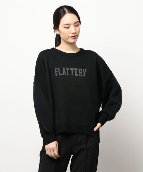 INTERPLANET（インタープラネット）の「【ＷＥＢ限定】ＦＬＡＴＴＥＲＹジャガードニット（ニット/セーター・レディース・ブラウン/ブラック/オフホワイト・FREE）」の9枚目の写真