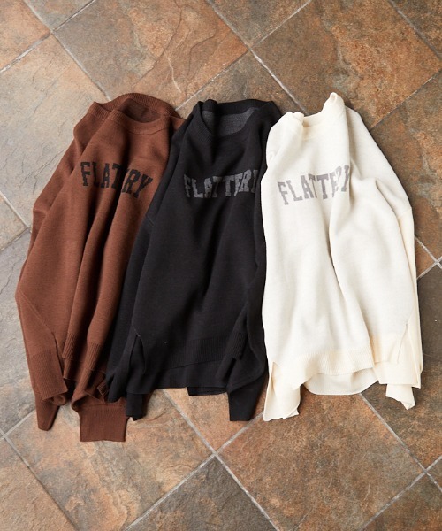 INTERPLANET（インタープラネット）の「【ＷＥＢ限定】ＦＬＡＴＴＥＲＹジャガードニット（ニット/セーター・レディース・ブラウン/ブラック/オフホワイト・FREE）」の6枚目の写真