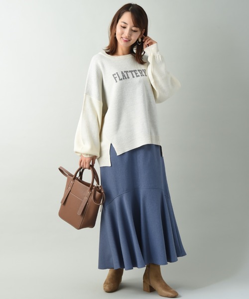 INTERPLANET（インタープラネット）の「【ＷＥＢ限定】ＦＬＡＴＴＥＲＹジャガードニット（ニット/セーター・レディース・ブラウン/ブラック/オフホワイト・FREE）」の15枚目の写真