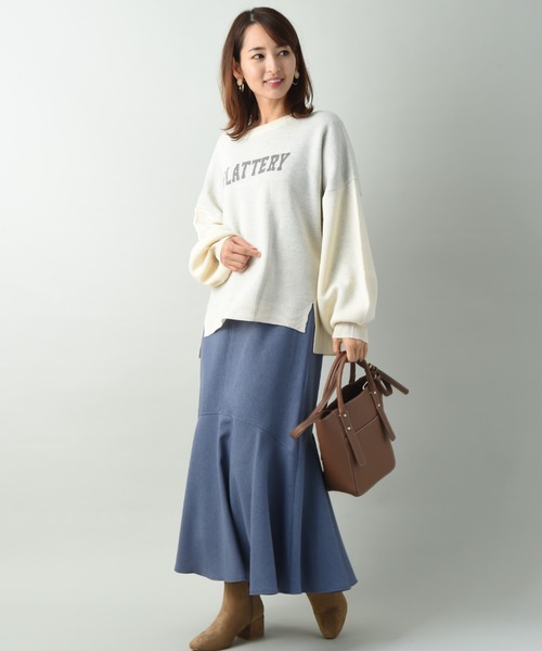 INTERPLANET（インタープラネット）の「【ＷＥＢ限定】ＦＬＡＴＴＥＲＹジャガードニット（ニット/セーター・レディース・ブラウン/ブラック/オフホワイト・FREE）」の16枚目の写真