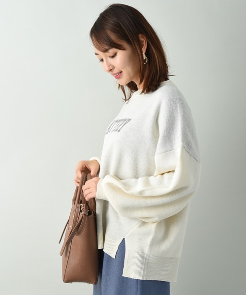 INTERPLANET（インタープラネット）の「【ＷＥＢ限定】ＦＬＡＴＴＥＲＹジャガードニット（ニット/セーター・レディース・ブラウン/ブラック/オフホワイト・FREE）」の12枚目の写真