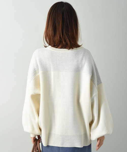 INTERPLANET（インタープラネット）の「【ＷＥＢ限定】ＦＬＡＴＴＥＲＹジャガードニット（ニット/セーター・レディース・ブラウン/ブラック/オフホワイト・FREE）」の13枚目の写真