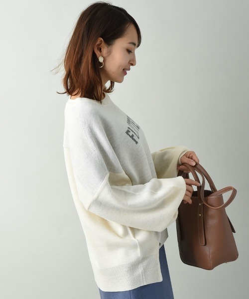 INTERPLANET（インタープラネット）の「【ＷＥＢ限定】ＦＬＡＴＴＥＲＹジャガードニット（ニット/セーター・レディース・ブラウン/ブラック/オフホワイト・FREE）」の14枚目の写真