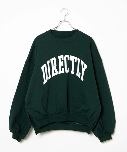 WEGO（ウィゴー）の「WEGO/【WEB限定】バルーンシルエットロゴスウェット（スウェット・レディース・杢グレー/ネイビー/アイボリー/ホワイト/ホワイト系その他/ダークグリーン・FREE）」の7枚目の写真