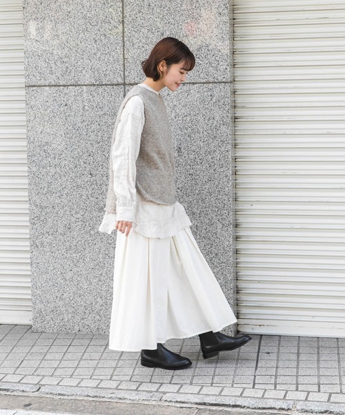 かぐれ（カグレ）の「ペルーニットベスト（ニット/セーター・レディース・グレー/アイボリー・FREE）」の21枚目の写真