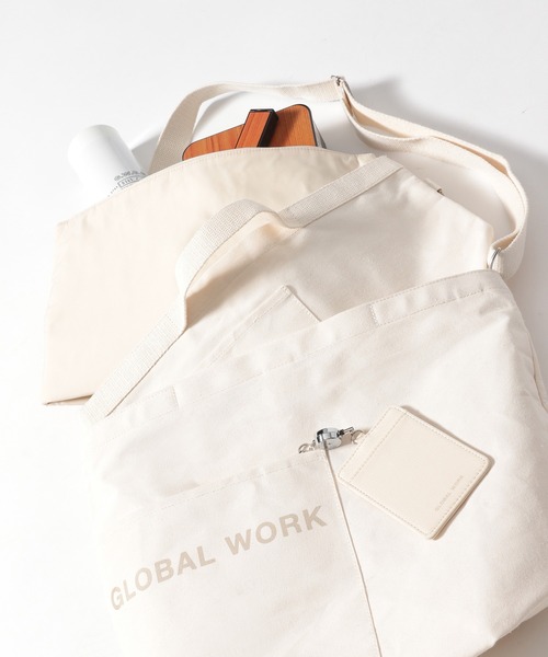 GLOBAL WORK（グローバルワーク）の「MYSTYLE 保冷ランチBAG/959104（エコバッグ/サブバッグ・レディース・ブラック/オフホワイト/ライトグリーン・FREE）」の7枚目の写真