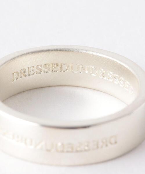 DRESSEDUNDRESSED(ドレスドアンドレスド)の「<DRESSEDUNDRESSED> SILVER LOGO RING/リング(リング・メンズ・シルバー・13/10)」の4枚目の写真