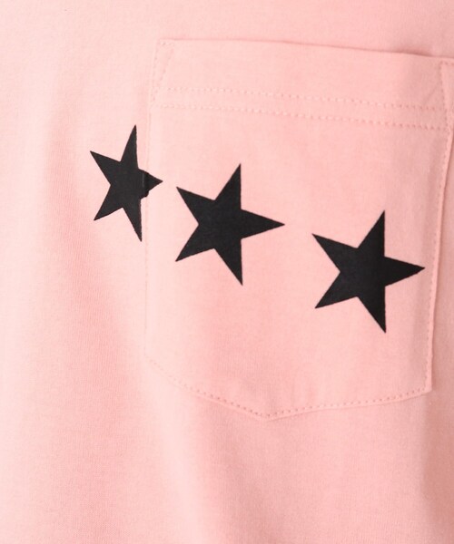 BASECONTROL（ベースコントロール）の「◆吸水速乾 ポケットスタープリント 長袖Tシャツ（Tシャツ/カットソー・メンズ・ライトブルー/ネイビー/ピンク系/アイボリー/ブラック・03/02/01/04）」の7枚目の写真