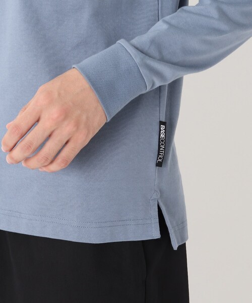 BASECONTROL（ベースコントロール）の「◆吸水速乾 ポケットスタープリント 長袖Tシャツ（Tシャツ/カットソー・メンズ・ライトブルー/ネイビー/ピンク系/アイボリー/ブラック・03/02/01/04）」の17枚目の写真