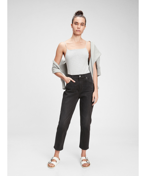 GAP（ギャップ）の「スカイハイライズ マムジーンズ（デニムパンツ・レディース・ダークブラック・27/26/25/28/29/23/24/30）」の12枚目の写真