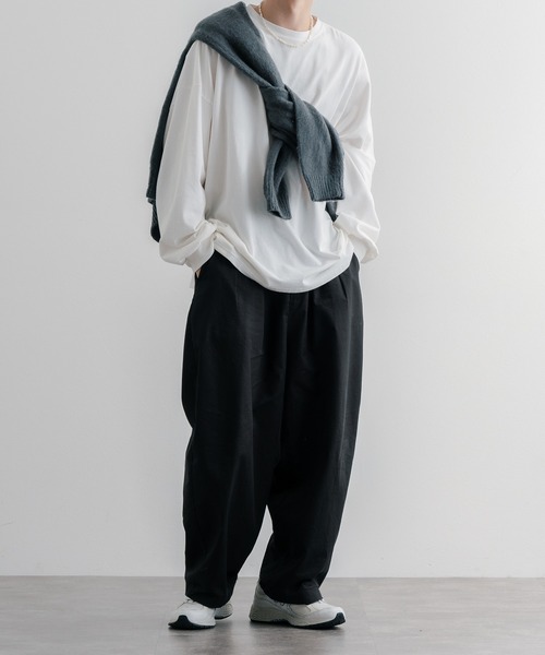 epnok（エプノック）の「ベーシックルーズモヘアライクカーディガン（カーディガン/ボレロ・メンズ・チャコール/ナチュラル/キャメル/ミント/グレイッシュブルー・SMALL/MEDIUM/LARGE）」の14枚目の写真