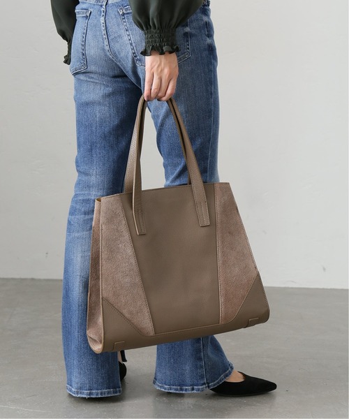 La TOTALITE(ラトータリテ)の「【MILOS/ミロス】 スエードコンビトートBAG◆(トートバッグ・レディース・ブラウン/ベージュ・FREE)」の9枚目の写真