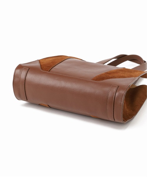 La TOTALITE(ラトータリテ)の「【MILOS/ミロス】 スエードコンビトートBAG◆(トートバッグ・レディース・ブラウン/ベージュ・FREE)」の3枚目の写真