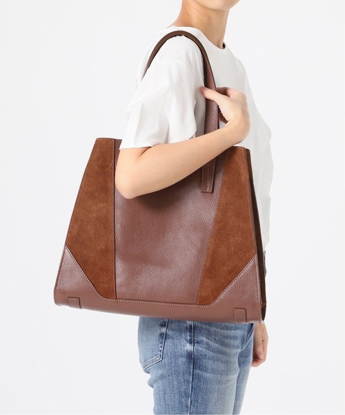 La TOTALITE(ラトータリテ)の「【MILOS/ミロス】 スエードコンビトートBAG◆(トートバッグ・レディース・ブラウン/ベージュ・FREE)」の19枚目の写真