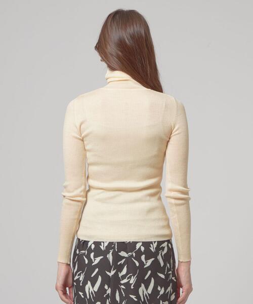 closet story(クローゼットストーリー)の「<closet story>ベーシック リブ タートルネック ニット -ウォッシャブル-(ニット/セーター・レディース・ブラック/ネイビー/オフホワイト・FREE)」の12枚目の写真