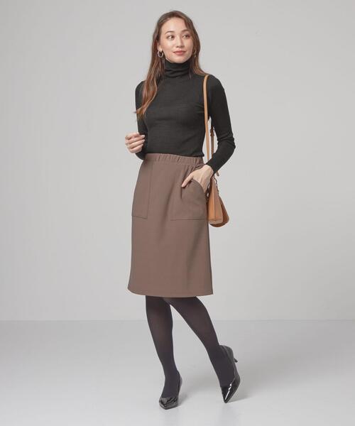 closet story(クローゼットストーリー)の「<closet story>ベーシック リブ タートルネック ニット -ウォッシャブル-(ニット/セーター・レディース・ブラック/ネイビー/オフホワイト・FREE)」の7枚目の写真