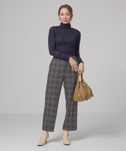 closet story(クローゼットストーリー)の「<closet story>ベーシック リブ タートルネック ニット -ウォッシャブル-(ニット/セーター・レディース・ブラック/ネイビー/オフホワイト・FREE)」の13枚目の写真