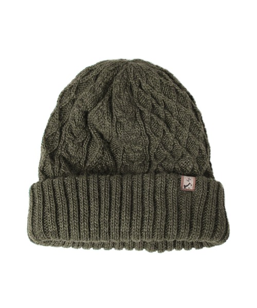 14+（イチヨンプラス）の「イタリア糸ケーブル編みワッチ（ニットキャップ/ビーニー・レディース・チャコールグレー/ライトブルー/ブラック/イエロー/ワインレッド/ピンク/オリーブ/ネイビー/アイボリー/グレー/ブラウン/ブルー/ベージュ/オレンジ/パープル・FREE）」の20枚目の写真