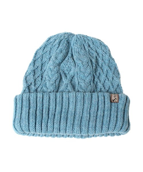 14+（イチヨンプラス）の「イタリア糸ケーブル編みワッチ（ニットキャップ/ビーニー・レディース・チャコールグレー/ライトブルー/ブラック/イエロー/ワインレッド/ピンク/オリーブ/ネイビー/アイボリー/グレー/ブラウン/ブルー/ベージュ/オレンジ/パープル・FREE）」の21枚目の写真