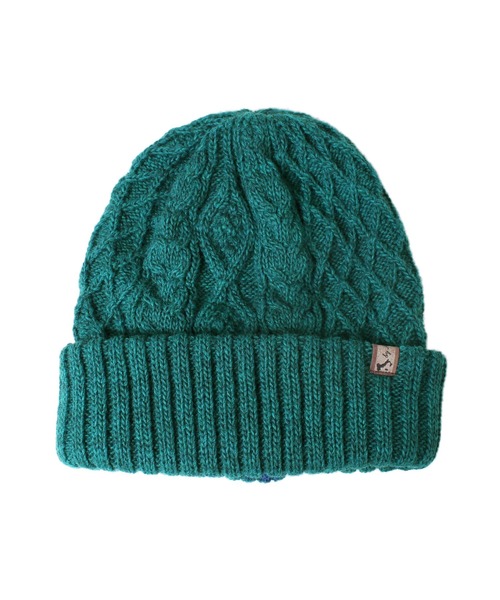 14+（イチヨンプラス）の「イタリア糸ケーブル編みワッチ（ニットキャップ/ビーニー・レディース・チャコールグレー/ライトブルー/ブラック/イエロー/ワインレッド/ピンク/オリーブ/ネイビー/アイボリー/グレー/ブラウン/ブルー/ベージュ/オレンジ/パープル・FREE）」の22枚目の写真