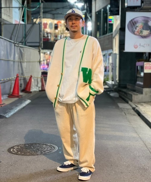 WHITELAND（ホワイトランド）の「WHITELAND/ホワイトランド/スクールカーディガン（カーディガン/ボレロ・メンズ・アイボリー/ブラック・FREE）」の18枚目の写真