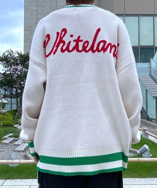 WHITELAND（ホワイトランド）の「WHITELAND/ホワイトランド/スクールカーディガン（カーディガン/ボレロ・メンズ・アイボリー/ブラック・FREE）」の8枚目の写真