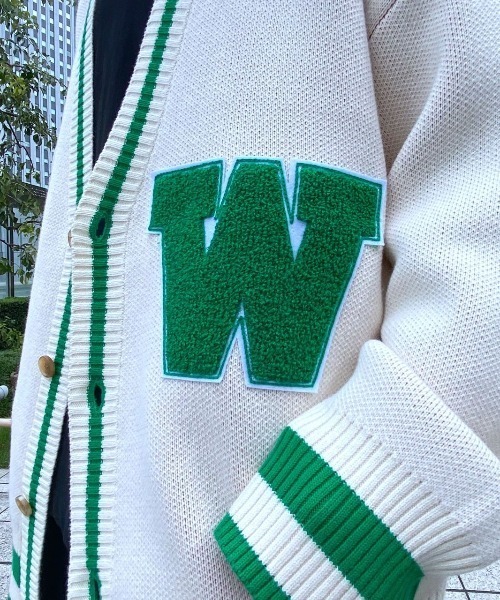 WHITELAND（ホワイトランド）の「WHITELAND/ホワイトランド/スクールカーディガン（カーディガン/ボレロ・メンズ・アイボリー/ブラック・FREE）」の13枚目の写真