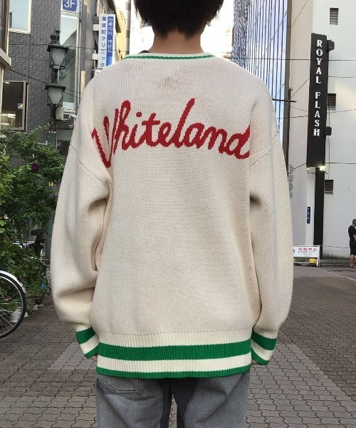 WHITELAND（ホワイトランド）の「WHITELAND/ホワイトランド/スクールカーディガン（カーディガン/ボレロ・メンズ・アイボリー/ブラック・FREE）」の10枚目の写真
