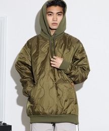 UNIVERSAL OVERALL/ユニバーサルオーバーオール QUILY HOODIE キルティングフーディー