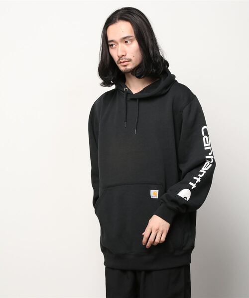 C.E.L.STORE（セルストア）の「CARHARTT / カーハート LOGO GRAPHIC HOODED SWEAT K288（パーカー・メンズ・チャコール/ヘザーグレー/ブラック/ブラウン・LARGE/MEDIUM/X-LARGE）」の14枚目の写真