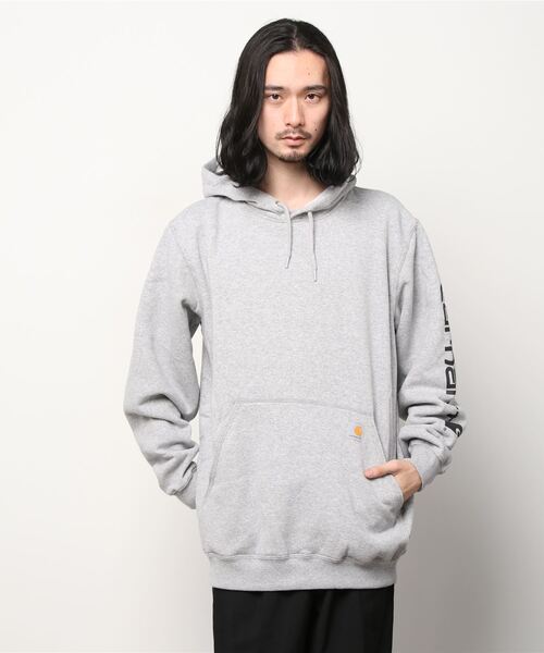 C.E.L.STORE（セルストア）の「CARHARTT / カーハート LOGO GRAPHIC HOODED SWEAT K288（パーカー・メンズ・チャコール/ヘザーグレー/ブラック/ブラウン・LARGE/MEDIUM/X-LARGE）」の15枚目の写真