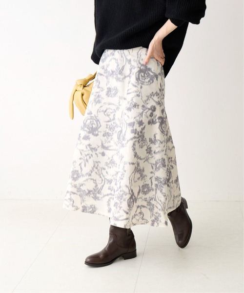 IENA（イエナ）の「カスレジャガードフレアスカート◆（スカート・レディース・ナチュラル/チャコールグレー・34/36/38/40）」の2枚目の写真