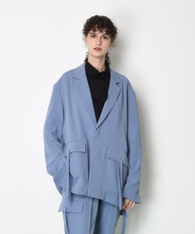 SUPERTHANKS | フラップポケットシングルテーラードジャケット■セットアップ対応■(ユニセックス)(テーラードジャケット)