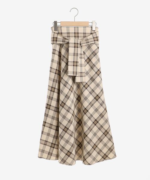 MAJESTIC LEGON（マジェスティックレゴン）の「2wayハイウエストスカート（スカート・レディース・アイボリー/ブラウン系その他2/ブラウン/ブラック/ベージュ系その他2/ブルー系その他4・SMALL/MEDIUM）」の5枚目の写真